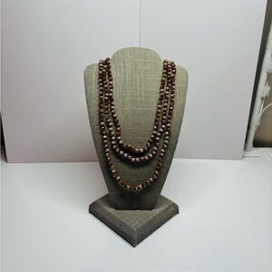 NWT Mauve Beaded Necklace